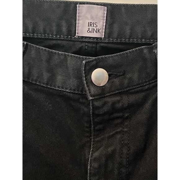 Iris & Ink Black Cropped Skinny Jeans, Size 27 - Picture 2 of 4
